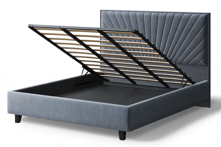 Кровать Леона, 2000 * 1800мм, серый_3