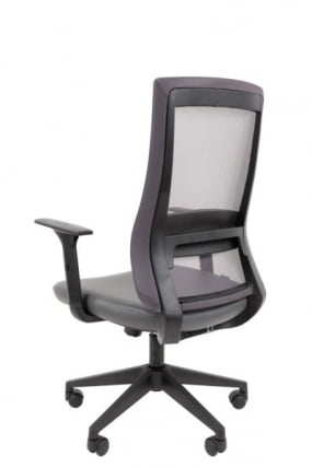 Офисное кресло CХАИРМАН 500 ЛТ (ЛТ) ЭКО Б/П экокожа Серый / CHAIRMAN (LT)_5