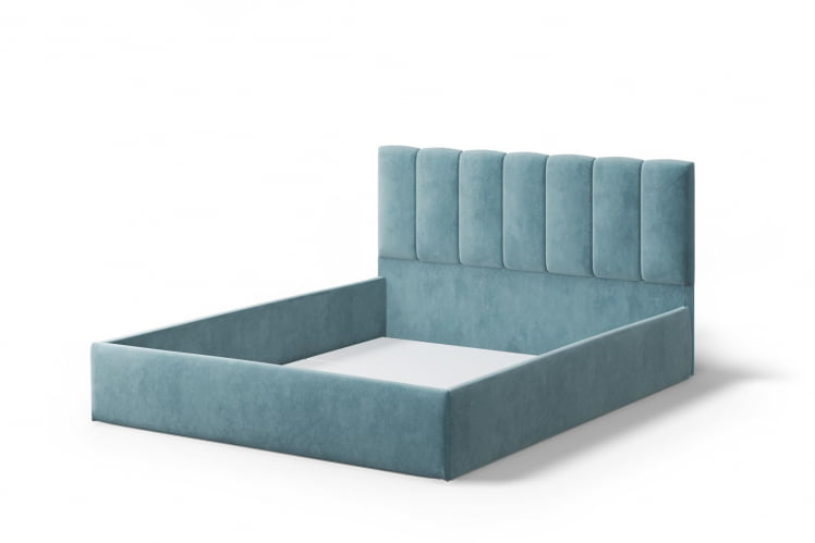 Кровать Элен 1400*2000 мм, велюр НЕО 22, бирюзовый / NEO_1