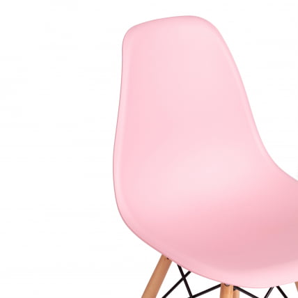 Стул CINDY (EAMES) (mod. 1801) дерево бук/металл/сиденье пластик, 45x51x82 см, Light pink (светло-розовый)_5
