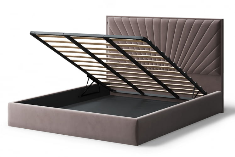 Кровать Леона, 2000 * 1400 мм, кофе_2