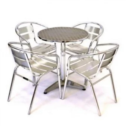 Комплект мебели LFT-3059/T3127-D60 Silver (4+1) LFT-3059/T3127-D60 Silver 4Pcs_0