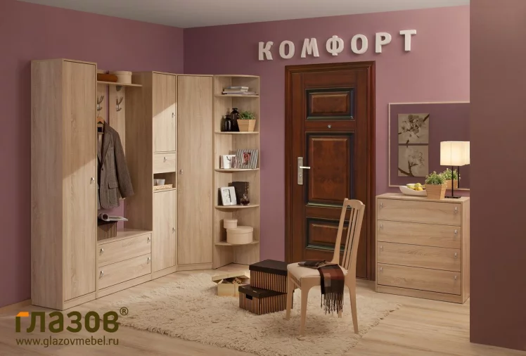 Прихожая композиция 8 Комфорт Дуб Сонома_0