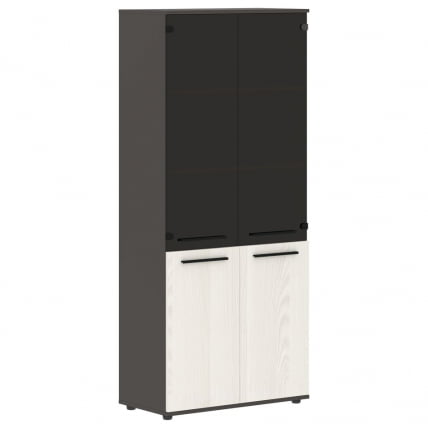 Шкаф комбинированный ЕДИС ЕХCС 85.2 Ясень Траун Черный Мокко / EDIS EHCS_0