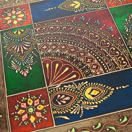 Столик Secret De Maison HAVELY ( mod. BJ-001) дерево манго, 30x30x17 cm, этническая роспись Столик Secret De Maison HAVELY ( mod. BJ-001) дерево манго, 30x30x17 cm, этническая роспись_4
