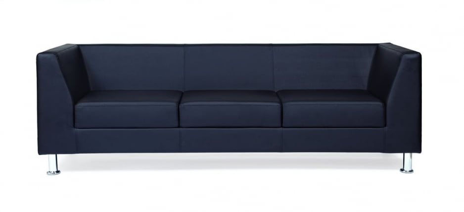 Диван трехместный (Дерби) 3 Черный Еуролине 9100 / Euroline_0