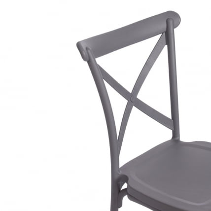 Стул CROSS (mod. PL24) / 1 шт. в упаковке пластик, 48 х 58 х 89 см, Dark-grey (темно-cерый) 15537_8