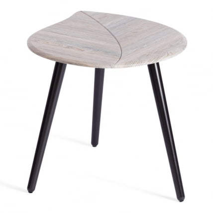 Журнальный стол РИММИНИ мдф, 77х78х50,4 см, скания темный/черный / RIMMINI_0