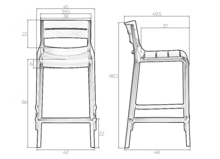 Стул полубарный DOBRIN NESSA (черный (B-03))_9