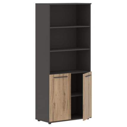 Шкаф с одним комплектом глухих малых дверей ЕДИС ЕХCС 85.5 Дуб Денвер светлый Мокко Мокко / EDIS EHCS_1