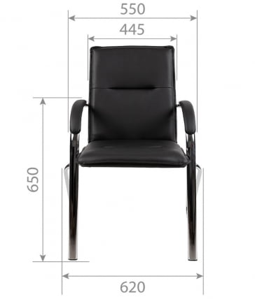 Комплект офисных кресел CHAIRMAN 851 экокожа Бежевый_6
