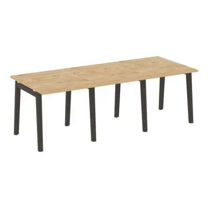 Стол переговорный (3 столешницы) ONIX WOOD OW.PRG-3.0 Тиквуд Светлый/Темный_0