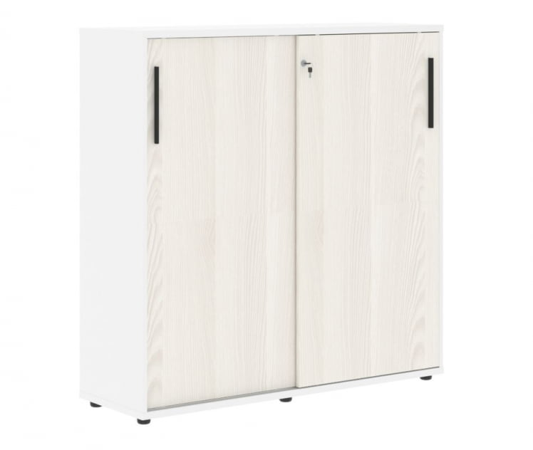 Шкаф с дверьми-купе EDIS EMC 1343 Ясень Траун Черный Белый_0