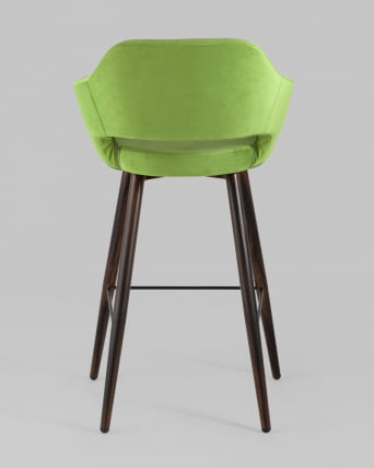 Стул барный Саймон Б велюр Травяной_4