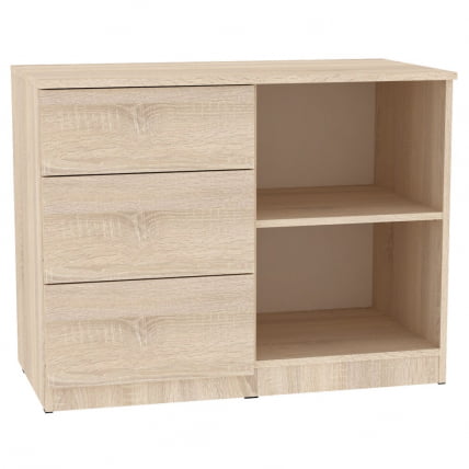 Комод Калисто(K16)699х902х468PUSHtoOPEN(ДСС-Белый)_1