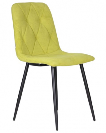 Стул обеденный ДОБРИН CХИЛЛЙ РОМБО (Лайм Симпле 14, основание черное) 4 шт / DOBRIN CHILLY ROMBO Simple_2