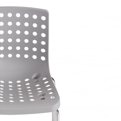 Стул SKALBERG (mod. C-084-A) металл/пластик, 46 х 56 х 79 см, Grey (серый) / Chrome (хром)_5