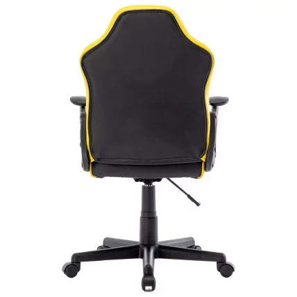 Кресло компьютерное BRABIX Shark GM-203 экокожа Черный-желтый_4