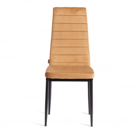 Стул Easy (mod. JSC02-1) металл, флок, 41 х 52 х 96 см, brown (золотисто - коричневый) HLR12 / черный_4