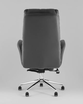 Кресло руководителя ТопЧаирс Солид НC с оттоманкой серый / TopChairs Solid NC_5