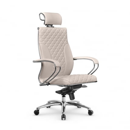 Кресло руководителя Metta L 2c 44C/K116 Infinity Easy Clean (MPES) Комплект 1 Светло-бежевое_0