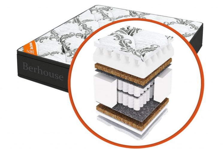 Матрас Валенсия ЗАСоня Грай Нигхт (Берхоусе) Размер: 1200х1900 мм / ZAСоня Gray Night (Berhouse)_0
