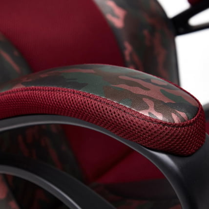 Кресло RACER GT MILITARY кож/зам/ткань, розовый/бордо, TW 13_15