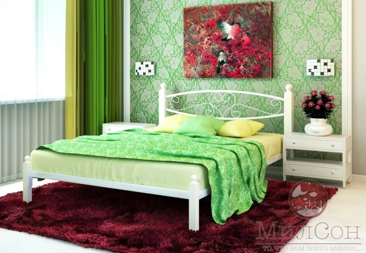 Кровать Каролина Lux 1200х1900 Белая_1