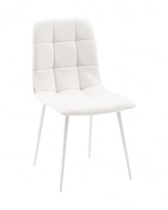 Стул Одди НЕВ экокожа белый белые ножки / NEW_0