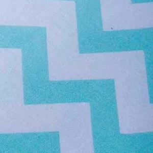 Комплект постельного белья детский зигзаг бирюза на белом_1