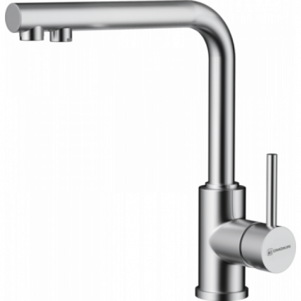 Смеситель Omoikiri Nakagawa 2 Plus-Bn Латунь/Нержавеющая Сталь_0