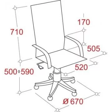 Кресло руководителя EChair-524 299470 Черное_1