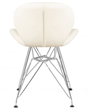 Стул обеденный DOBRIN BUTTERFLY CHROME Кремовый_4