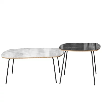 Стол журнальный Тип 2 низкий Статуарио Белый_4