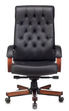 Кресло руководителя Бюрократ T-9928WALNUT/BLACK_1