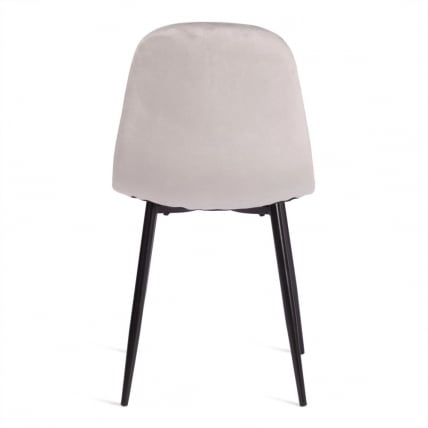 Стул BREEZE (mod. 4724) вельвет/металл, 44 х 53 х 87 см, Light grey (светло-серый) HLR14 / черный_3