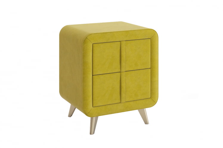 Тумба прикроватная Софи 2 ТМ-001.2 янтарь (велюр) / TM-001.2_0