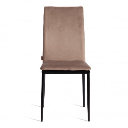 Стул CAPRI (mod. BC565-DC) металл, флок, 43 х 53 х 92 см, Beige (бежевый) HLR8 / черный_4
