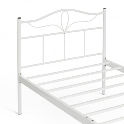 Кровать LUCY (mod. 9305) металл, 90*200 см (Single bed), White (белый)_4