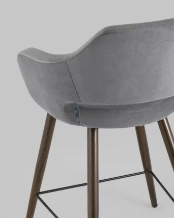 Стул полубарный Саймон ПЛ велюр Темно-серый_6