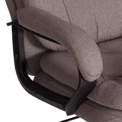 Кресло COMFORT LT (22) ткань рогожка Nice, мокко (серо-бежевая)_6