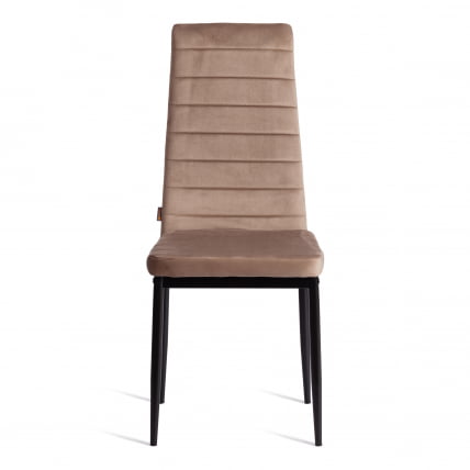 Стул Easy (mod. JSC02-1) металл, флок, 41 х 52 х 96 см, Beige (бежевый) HLR8 / черный_4