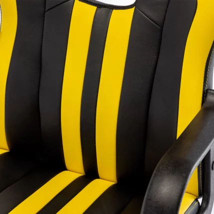 Кресло компьютерное BRABIX Stripe GM-202 экокожа Черный-желтый_11
