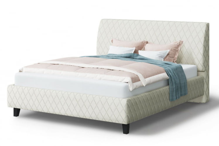 Кровать Хилтон, 2000 кс 1400 мм, серо-белый / x_0