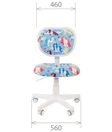 Детское кресло CHAIRMAN KIDS 106 White Единороги_3