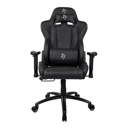 Геймерское кресло Ароззи Инизио Блаcк ПУ Грей лого / Arozzi Inizio Black PU Grey logo_1