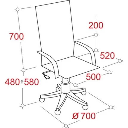 Кресло руководителя EChair-628 412367 Черное_3
