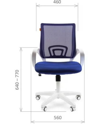 Кресло оператора Chairman 696 white TW-11 Черное_3