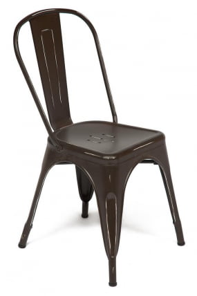 Стул LOFT CHAIR (mod. 012) / 1 шт. в упаковке металл, 45*35*85см, коричневый/brown vintage_0