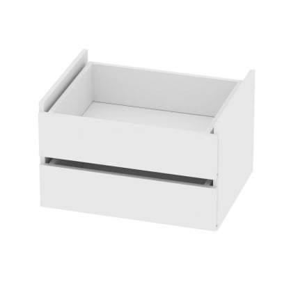 Тумба с ящиками в шкаф-купе Б-Т2-2(Белый) / B-T2-2(Белый)_0